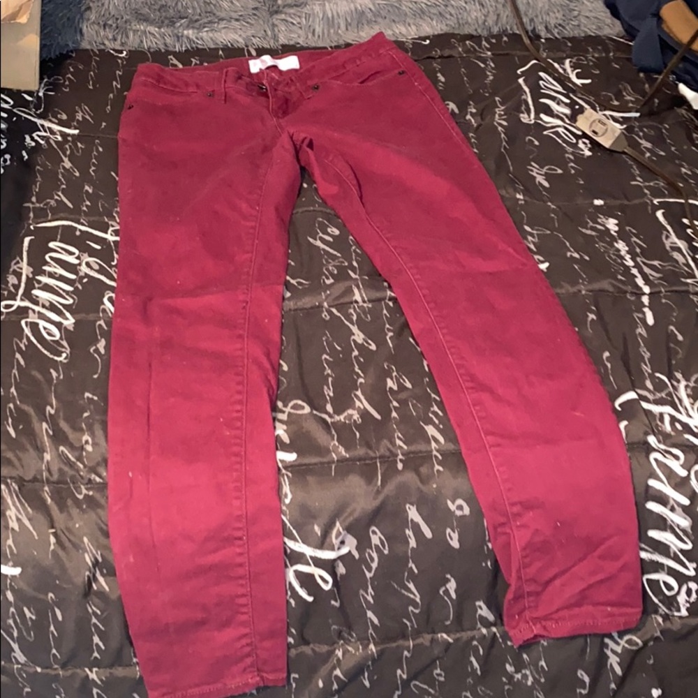 Jeans burgundy